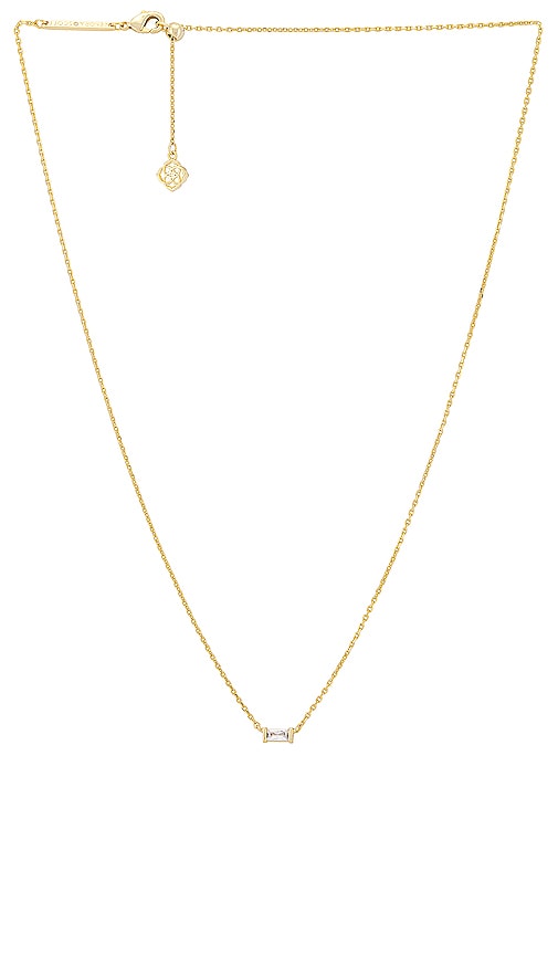 Kendra Scott Juliette Pendant Necklace in Gold, White, & Crystal | REVOLVE