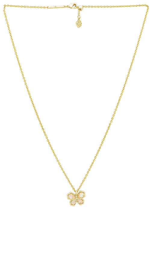 Shop Kendra Scott Mae Butterfly Pendant Necklace In Gold & Golden Abalone