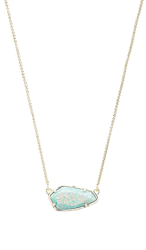 Shops Kendra Scott Necklace Cami Gold in Aqua Opal