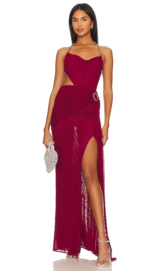 Khanums X Revolve Kiov Gown In Red
