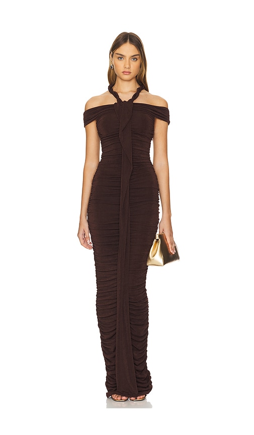 Textured Slinky Maxi Dress