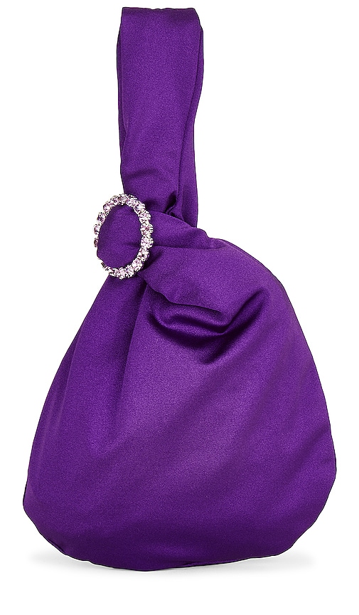 Khanums X Revolve Single Strap Bag in Purple.