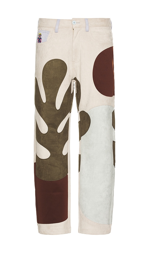 ウ★新品★et.UNiVER　Square patchwork pants KidSuper Suede Patchwork Pants in Multi | REVOLVE
