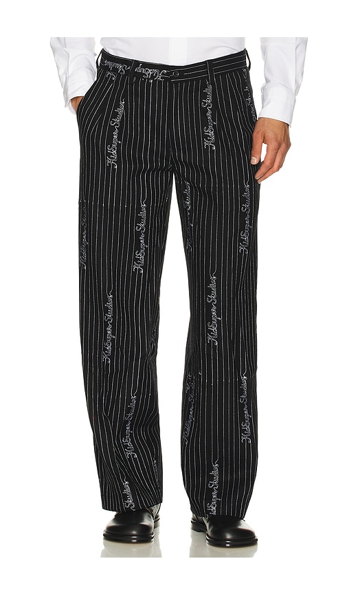 Revolve Embroidered Ks Pinstripe Suit Bottom