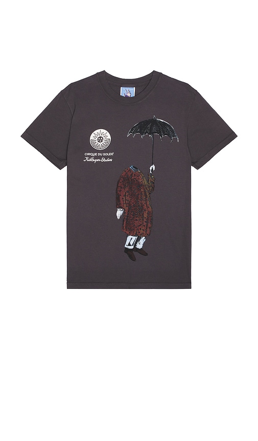 国内発送 KidSuper x Cirque Du Soleil No Head Tシャツ 黒色 Kidsuper Cirque Du Soleil No Head Tee 'Washed Black|SS25-TEE