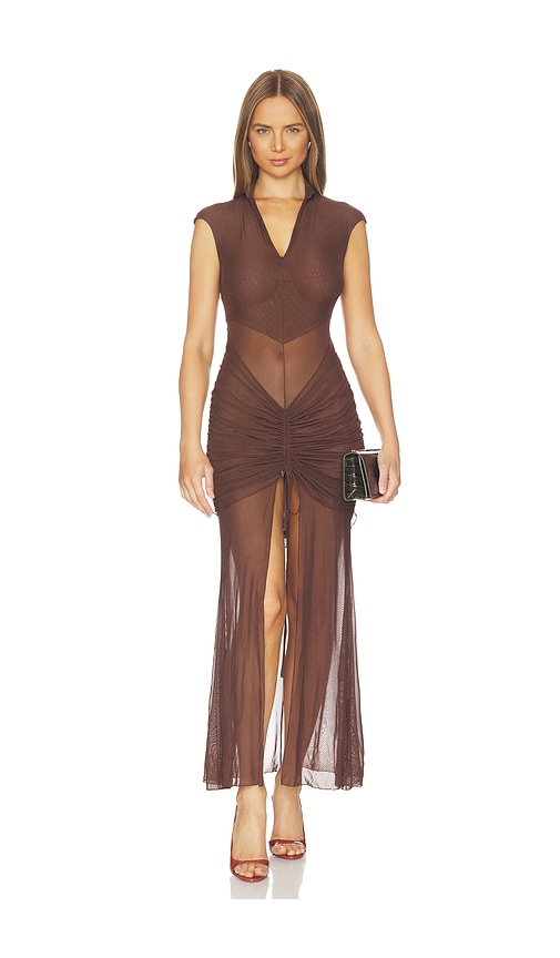 Long & Short Brown Dresses: Mini, Maxi In Tan, Choco & More