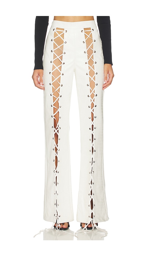 Kim Shui Croc Lace Up Pant