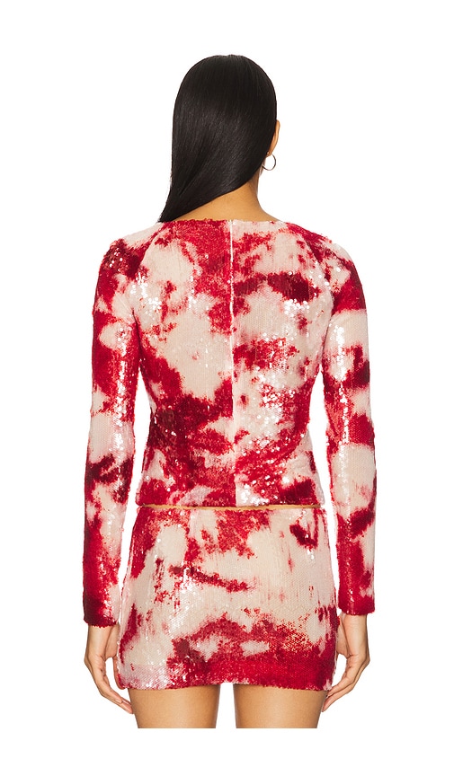  Kim Shui Oberteil Sequin In Red. Größe S. Also In Xs. 