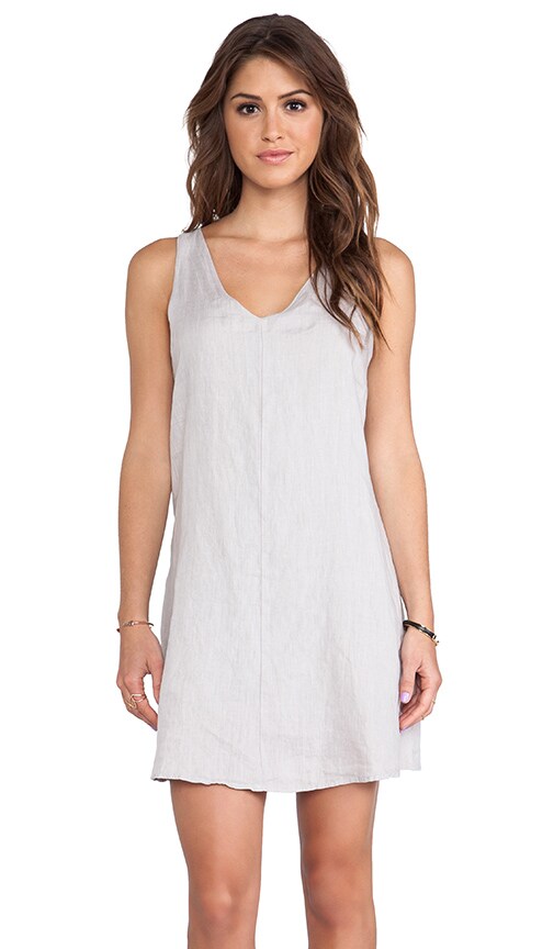 krisa Double V Mini Dress in Sand