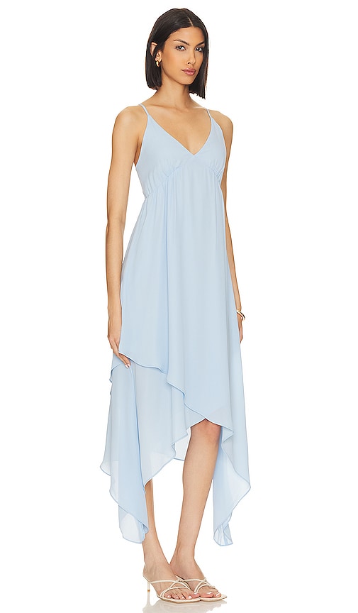 Shop Krisa High Low Cami Dress In Baby Blue