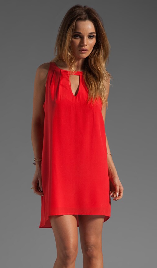 Pleated Shift Dress