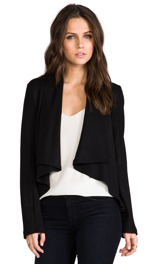Coated Drape Blazer