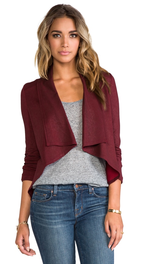 Coated Drape Jacket