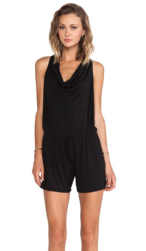 Draped Halter Romper