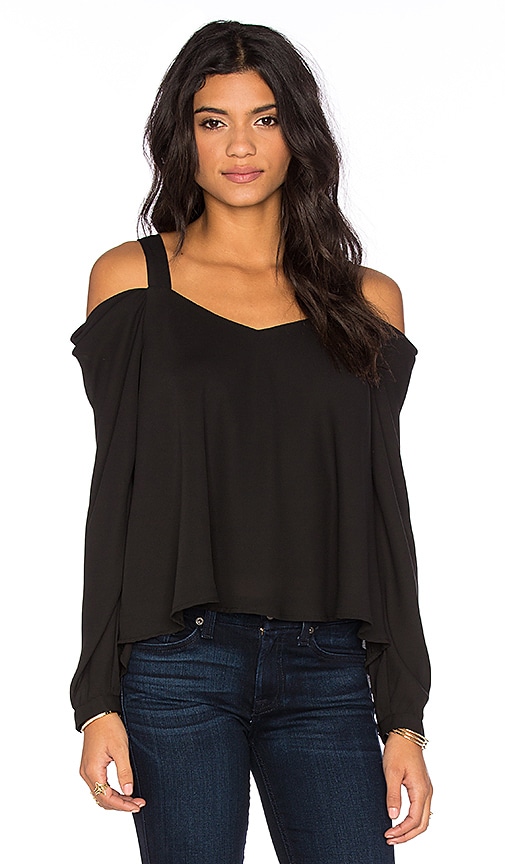 krisa Off Shoulder Blouse in Black | REVOLVE