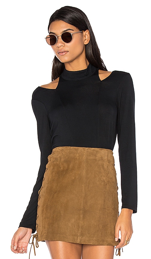 Cutout Turtleneck Top