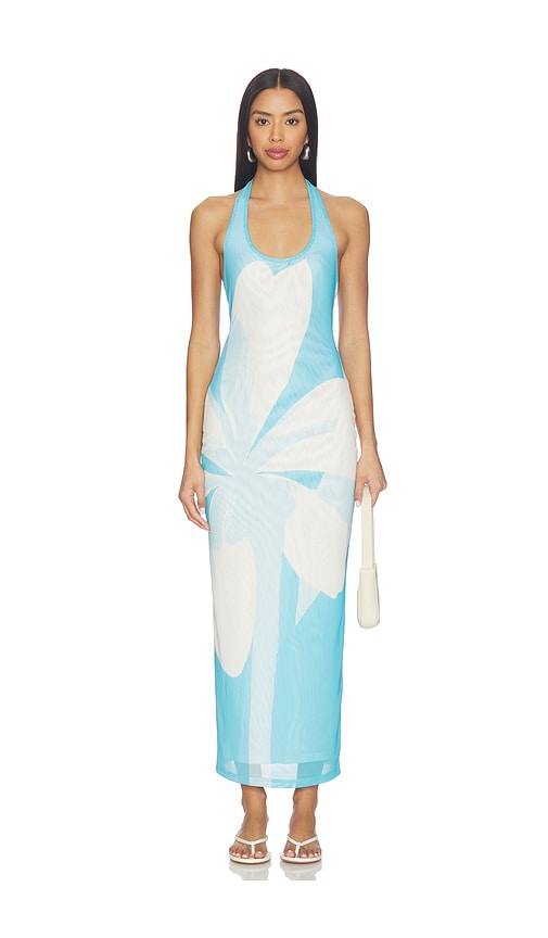 Kulani Kinis Mesh Halter Maxi Dress