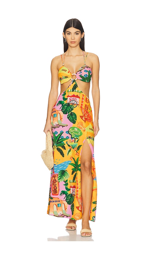 Kulani Kinis Beaded Cut Out Maxi Dress