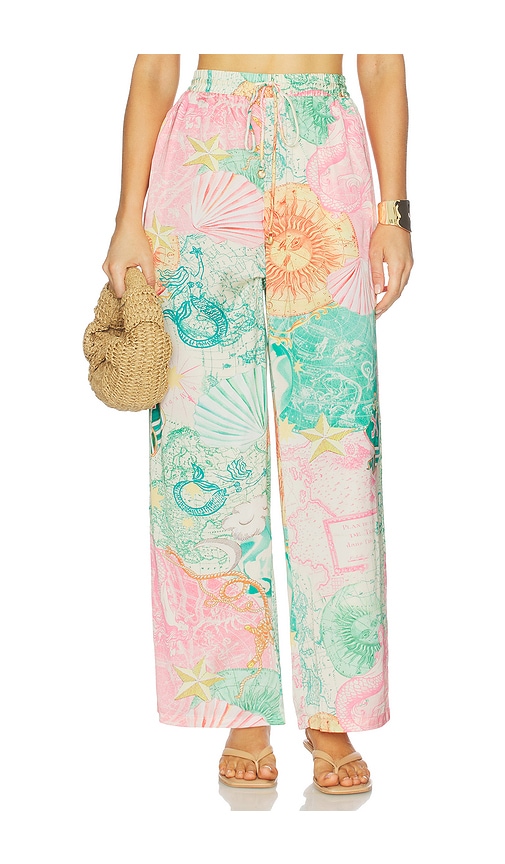 Kulani Kinis Draw String Resort Wide Leg Pant