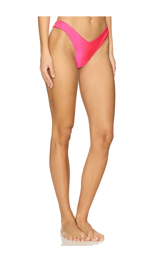Shop Kulani Kinis Y Cheeky Bikini Bottom In Posh Pink