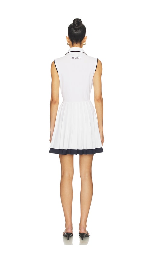  Khalhon Plissiertes Kleid Club Trim Pleated Dress In White. Größe Xs. Also In S, M. 