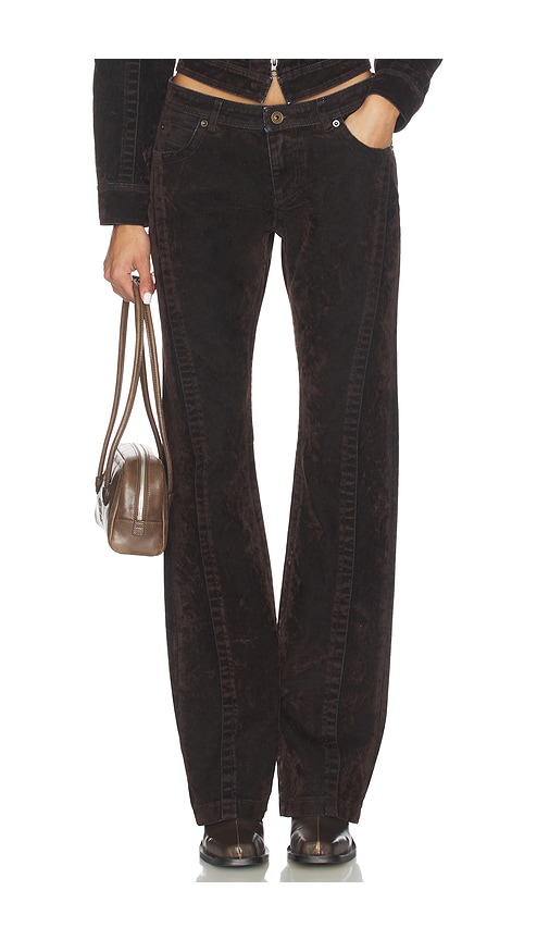 KNWLS Flock Denim Trousers in Dark