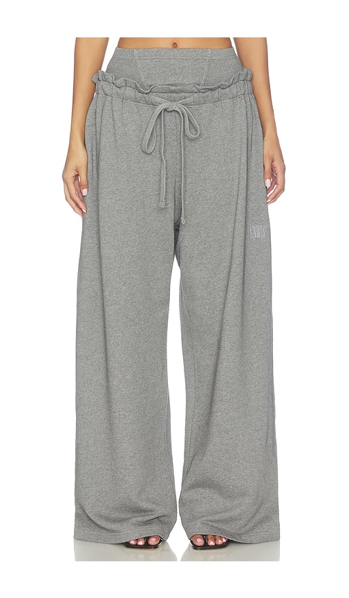 Knwls Haze Sweatpants In Grey Marl
