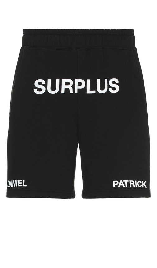 Shop Daniel Patrick Surplus Logo Sweatshorts In 黑色