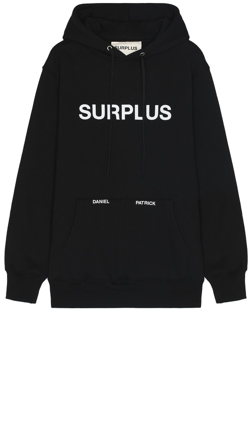 Shop Daniel Patrick Surplus Logo Hoodie In 黑色