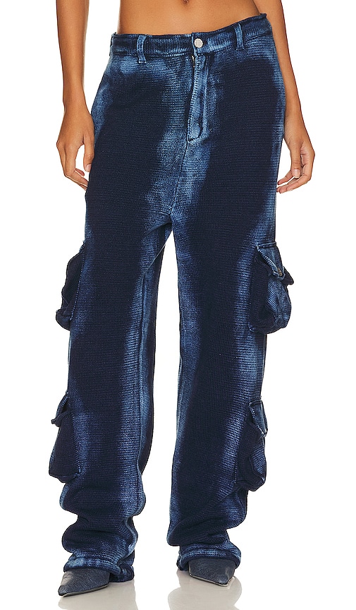 Knorts Knit Denim Cargo Pants in Vintage Indigo | REVOLVE