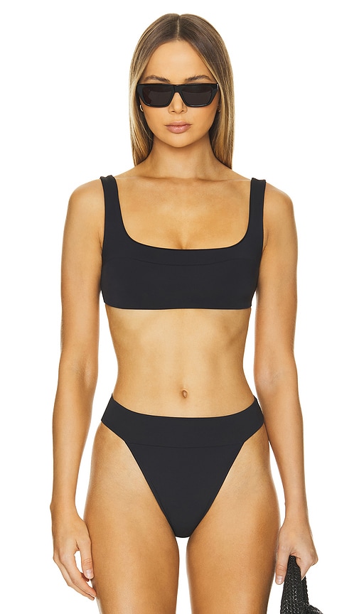 Shop Kya Reversible Jayce Top In Black & Bellini