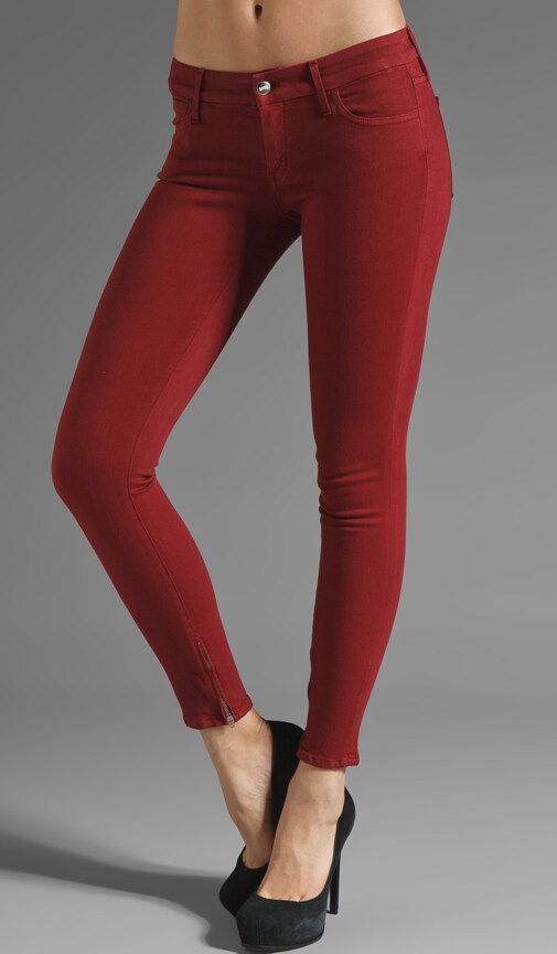Low Rise Zip Skinny Jean