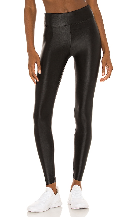 Sold Koral Trainer Glitter Stripe High Rise Lustrous Legging  Black animal  print leggings, Neon leggings, Shiny black leggings