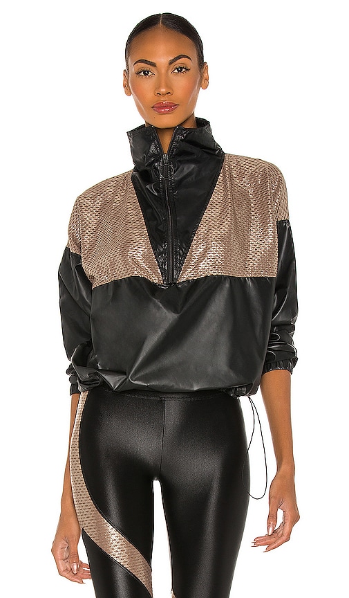 KORAL Anorak Jacket in Black & Cafe