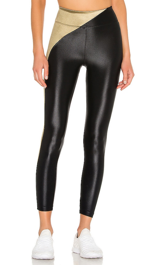 KORAL Chase High Rise Infinity Legging in Black & Gold