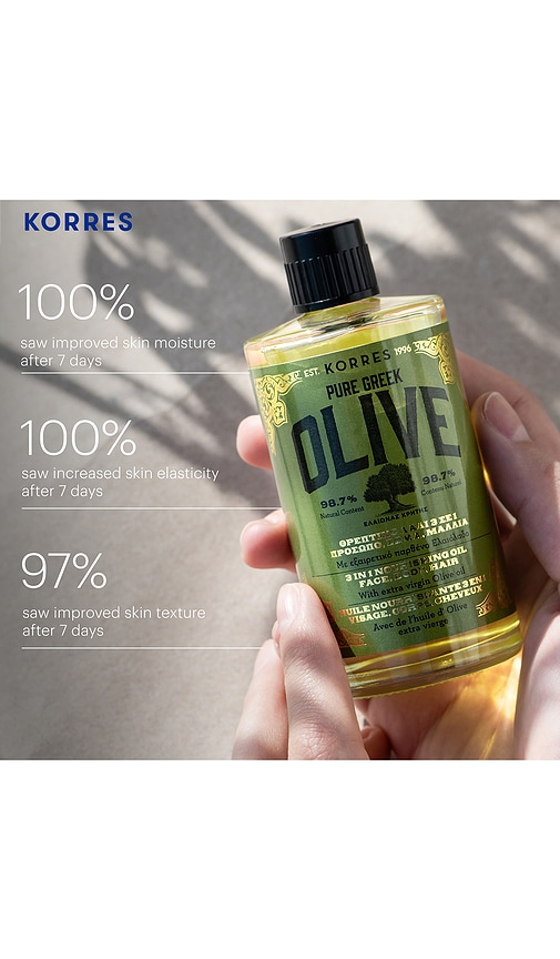  Korres Huile Nourrissante 3-en-1 à L'huile D'olive Pure Greek Olive 3-in-1 Nourishing Oil En Beauty: Na. 