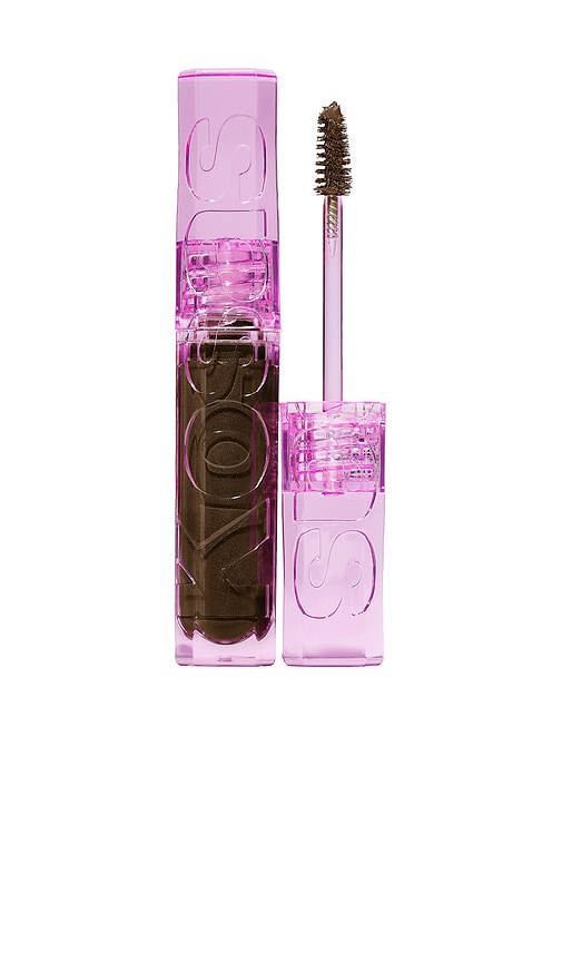 Air Brow Tinted Volumizing Treatment Gel in Dark Brown.