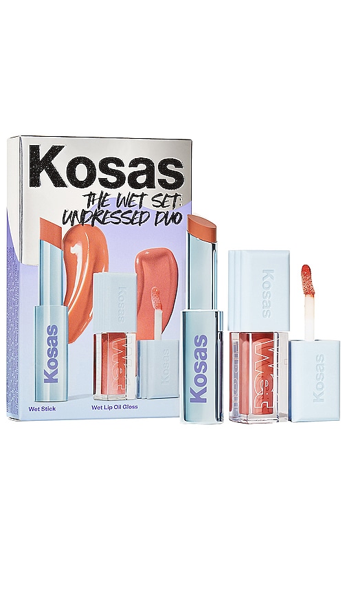 Product image of Kosas THE WET SET: UNDRESSED DUO 립 세트. Click to view full details
