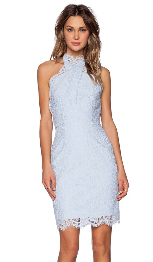 Keepsake blue outlet lace dress