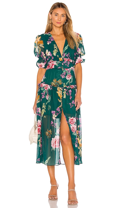 keepsake botanic midi dress