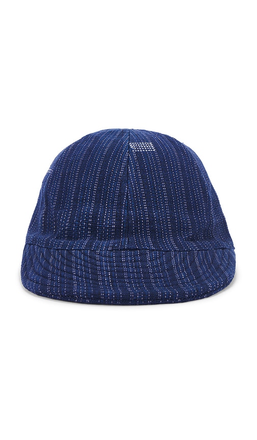 Shop Kardo Quilted Peak Cap In Blue