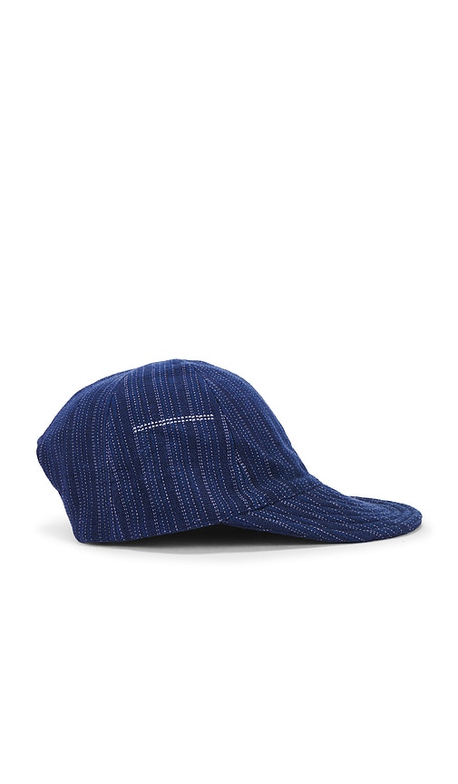 Shop Kardo Quilted Peak Cap In Blue