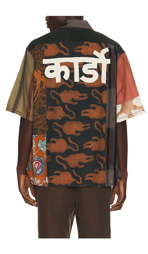 Kardo Yuto Patchwork Cotton Shirt In Multi
