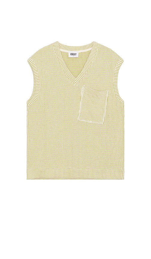 Shop Krost Multi Sweater Vest In Cream