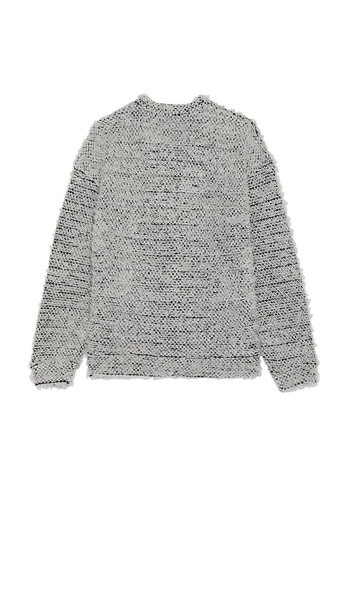 Shop Krost Fuzzy Cardigan Sweater In Grey