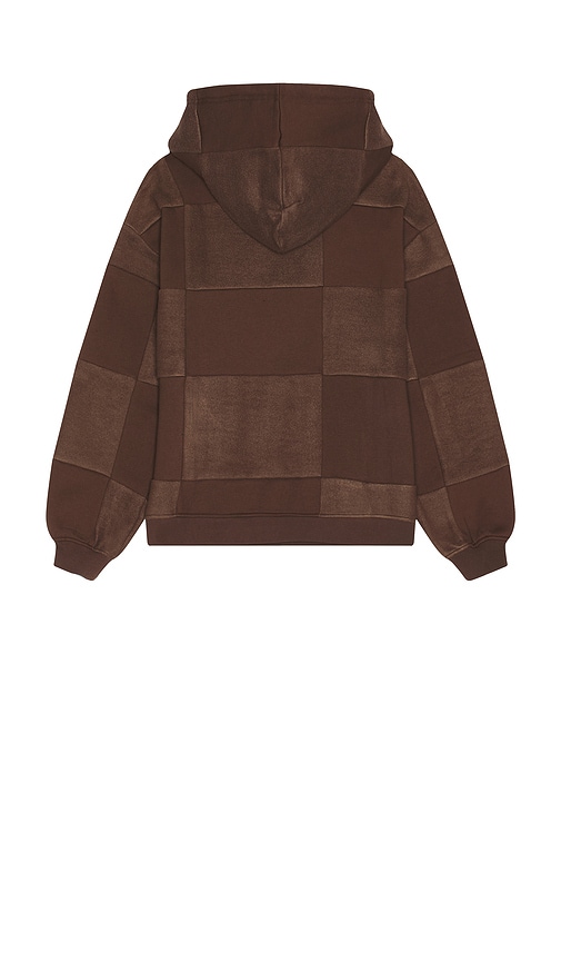 Shop Krost Quilted Hoodie In Brown