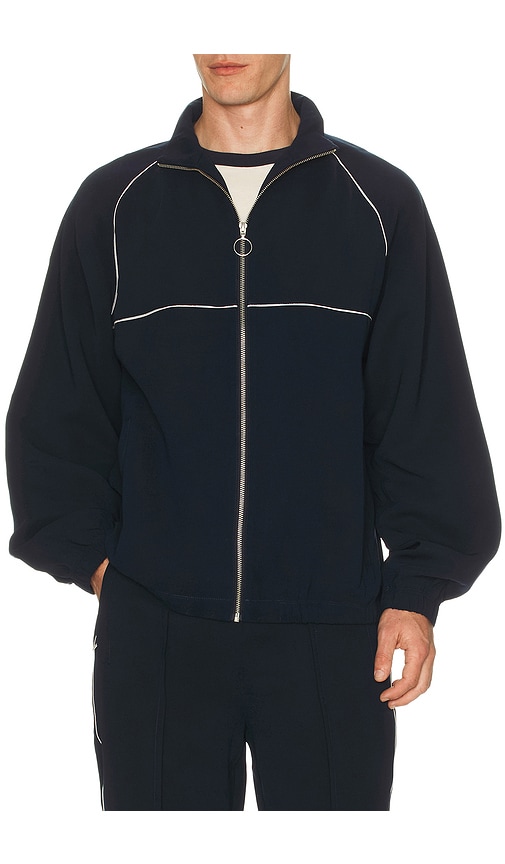 Krost Piping Track Jacket In Blue