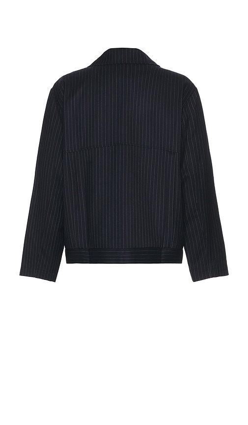 Krost University Pinstripe Jacket Navy In Blue