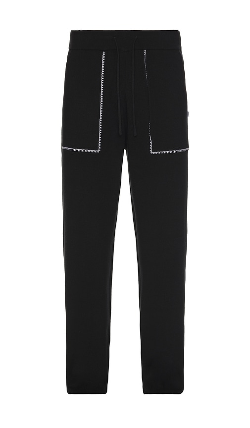 Shop Krost Baggy Knit Pants In Black