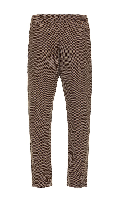 Shop Krost Chevron Jacquard Knit Pants In Tan